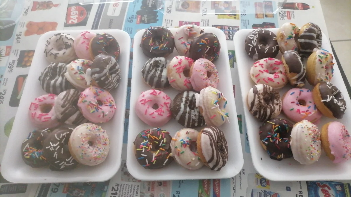 Freshly baked samoosas and treats